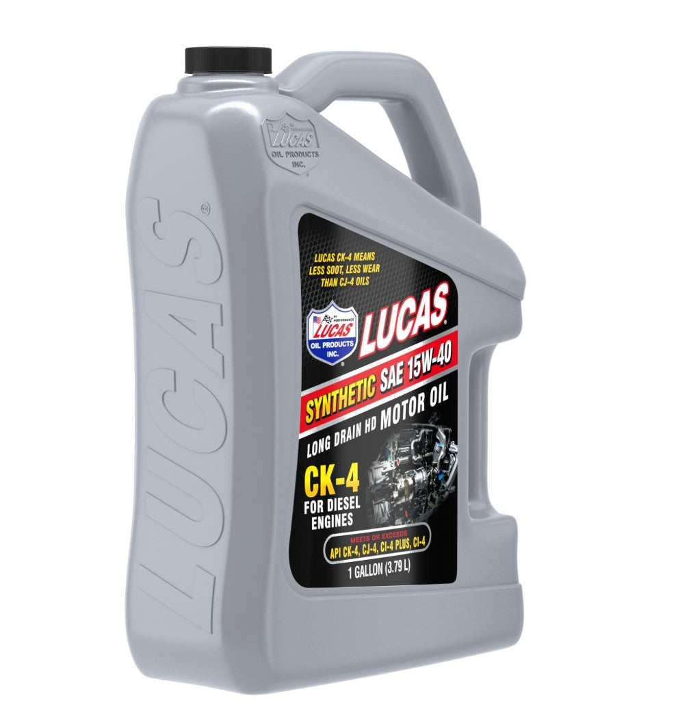 Lucas Oil Oil, SAE 15W-40, CK-4, 1 gal Jug - 11247