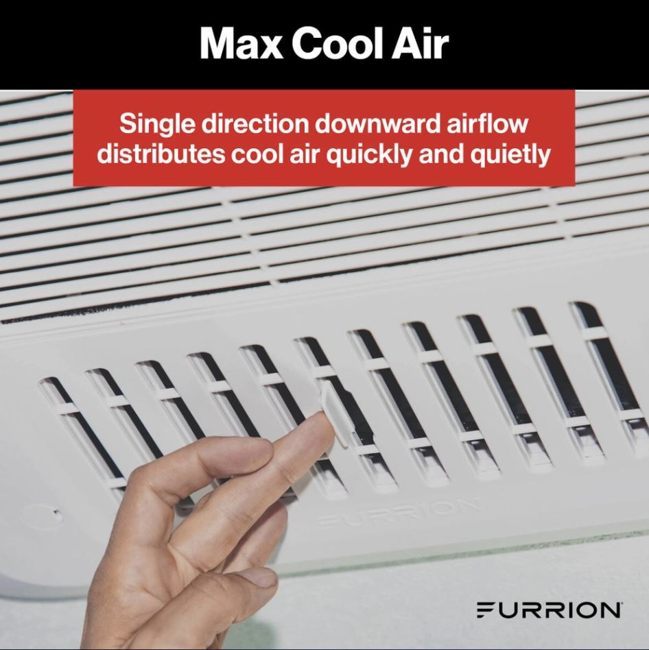 Furrion Air Conditioner Ceiling Assembly, For Use With Furrion Rooftop R32 Air Conditioners, Fits 14 in x 14 in Vent Opening, White - FACT12CA2-PS-AM