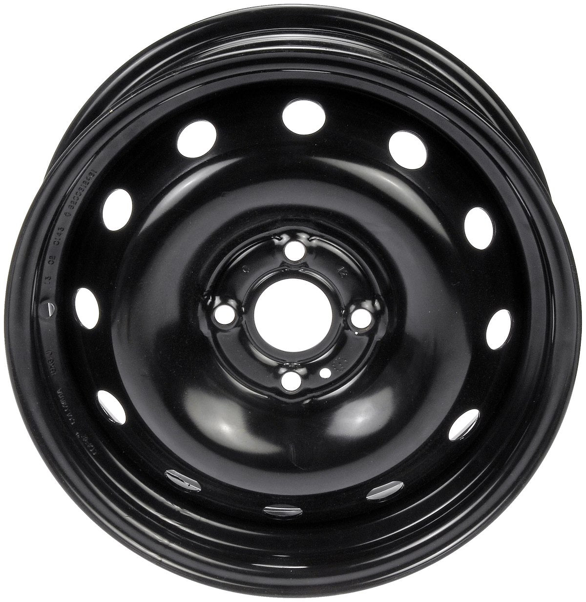 Dorman Wheel, 15 in Diameter x 6 in Width, 4 x 100 Millimeter/4 x 3.94 in Bolt Pattern, 60 degree Conical Seat Lug - 939-100