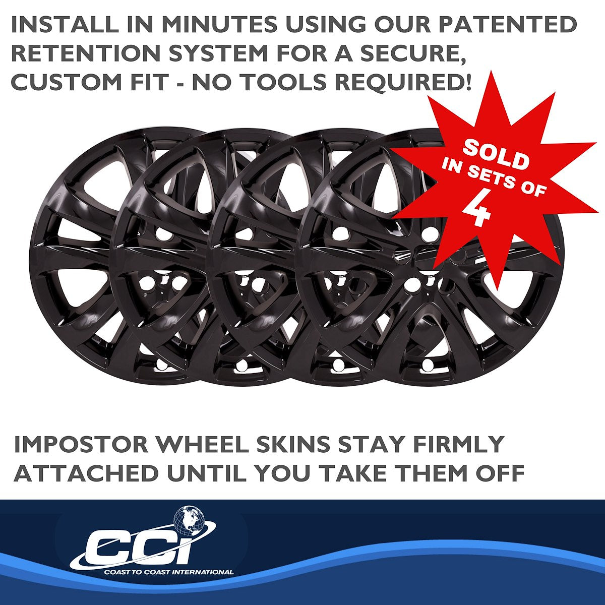 Coast2Coast Wheel Skins & Styled Wheel Covers IMP472BLK product image 4