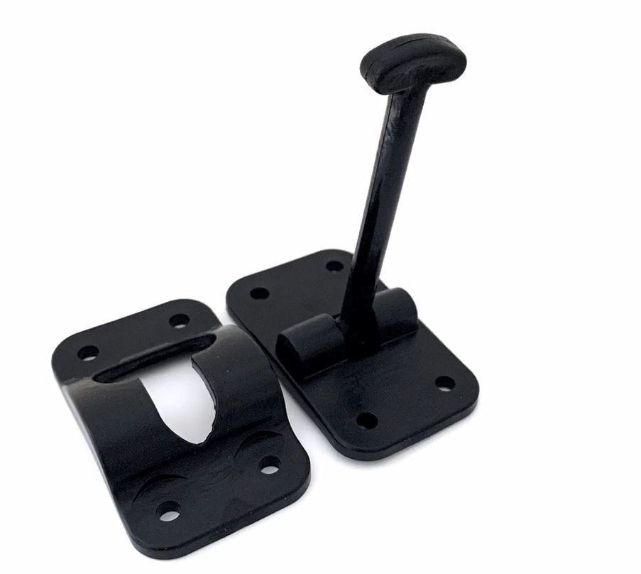 JR Products Door Catch, 3.5 in Length, Black - 10324