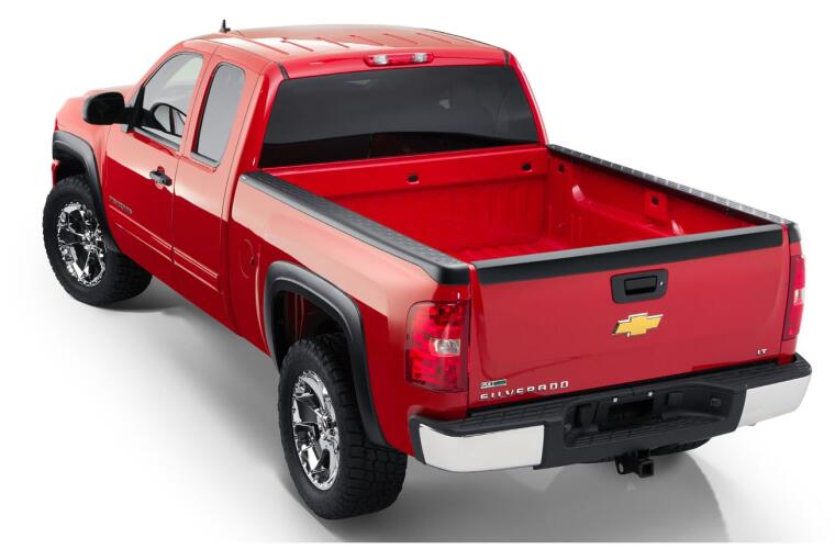 Bushwacker Bed Side Rail Protector, Textured, Black, Dura-Flex  2000 TPO Plastic - 49518