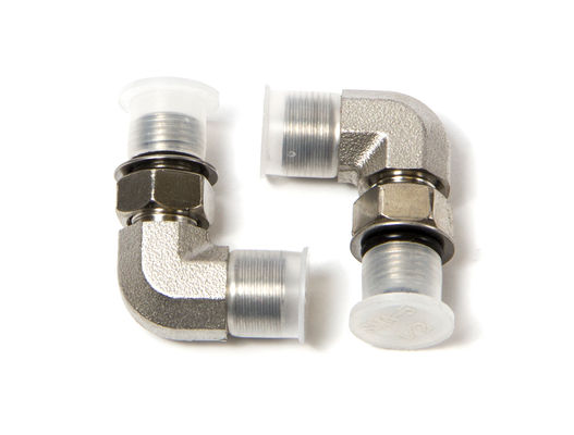 SeaStar Boat Steering System Fitting, Marine Series, -5 ORB x 3/8 in Tube, 90 degree Elbow, Set Of 2 - HF6004