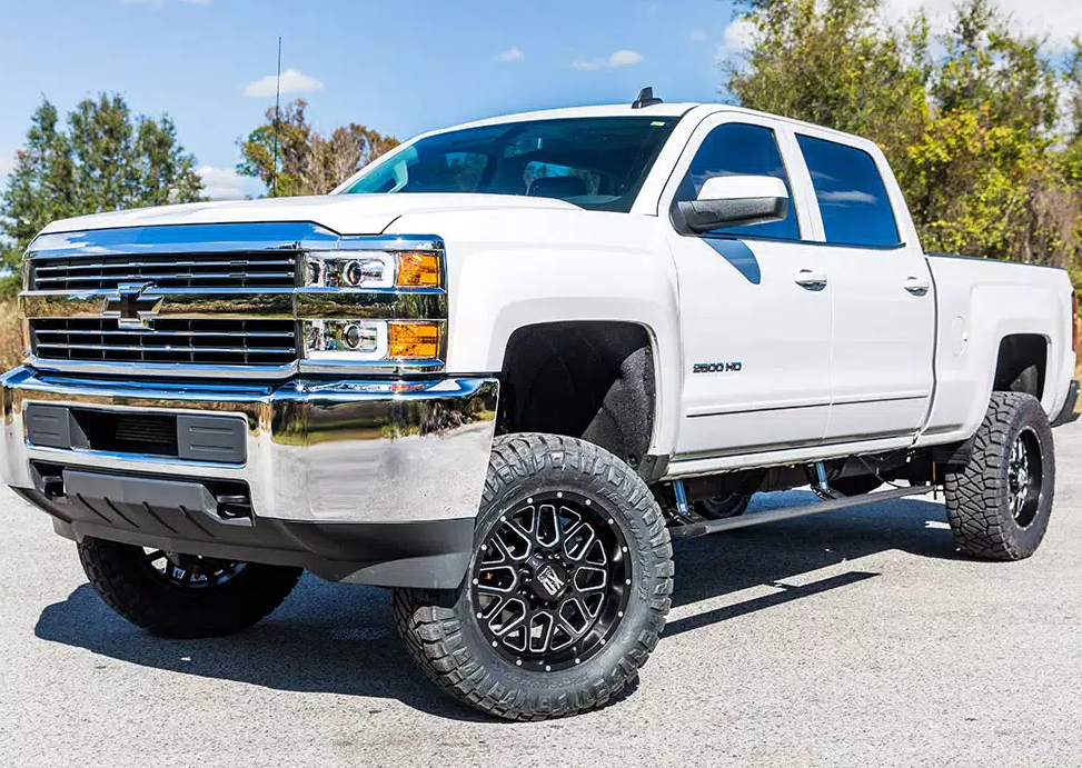 AMP Research Running Board, Textured Powder Coated, Black, Die Cast Aluminum - 76154-01A