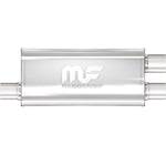 MagnaFlow Exhaust Muffler, Dual 2-1/2 in Offset Outlet, 18 in Body/24 in Overall Length - 12267