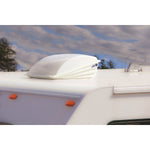 Camco Roof Vent Cover, For 14 in x 14 in Vents, 22-1/2 in Length x 20 in Width x 9 in Height, White - 40421
