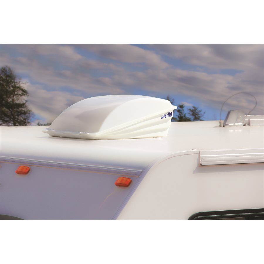 Camco Roof Vent Cover, For 14 in x 14 in Vents, 22-1/2 in Length x 20 in Width x 9 in Height, White - 40421
