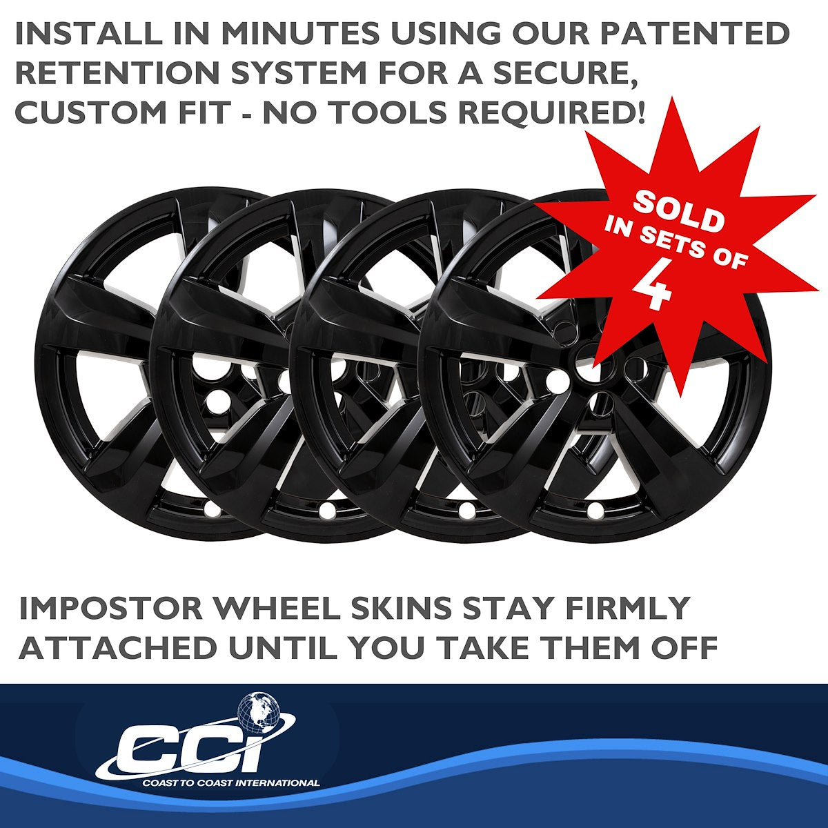 Coast2Coast Wheel Skins & Styled Wheel Covers IMP475BLK product image 5