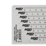 MSD Ignition Timing Tape, For Use With 5.25/6/6.375/6.75/7/7.25/7.5/8 in Harmonic Balancers - 8985