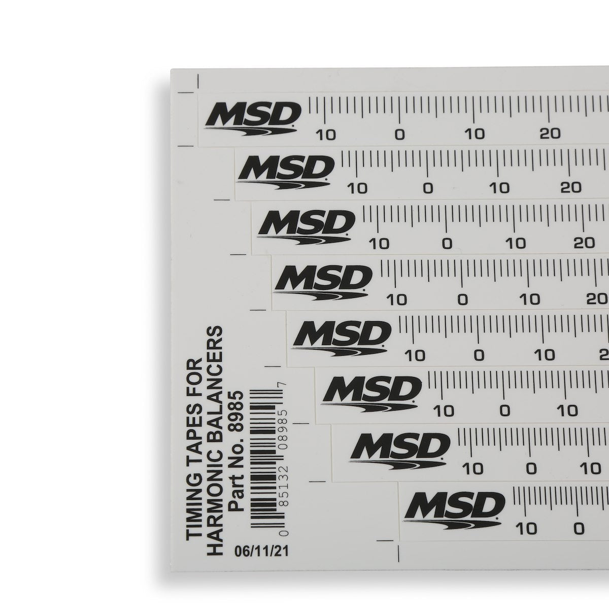 MSD Ignition Timing Tape, For Use With 5.25/6/6.375/6.75/7/7.25/7.5/8 in Harmonic Balancers - 8985