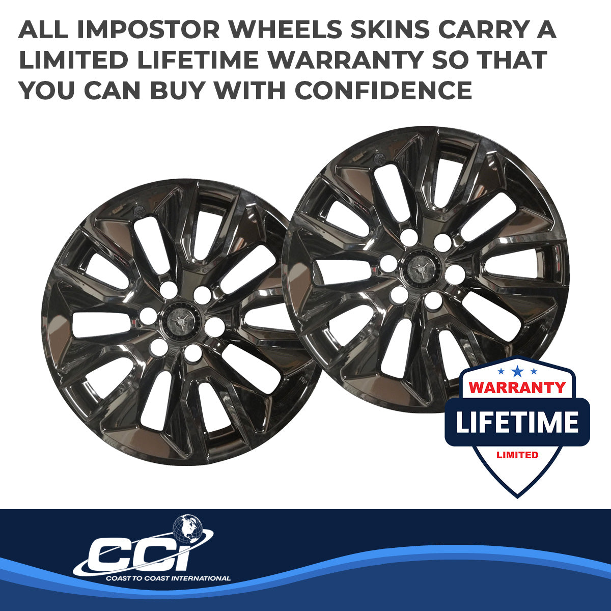 Coast2Coast Wheel Skins & Styled Wheel Covers IMP454BLK product image 4