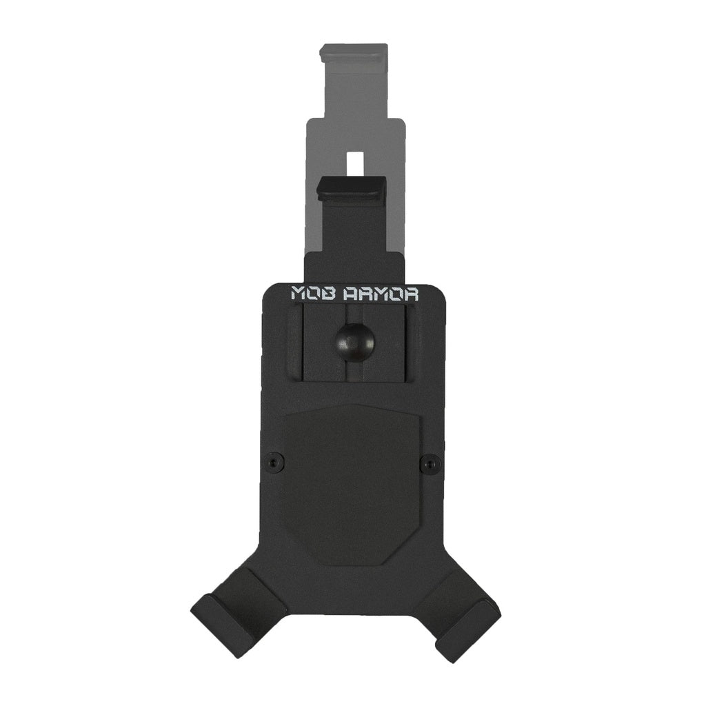 Mob Armor Cell Phone Mount, 90 Degrees of Tilt and 360 Degrees of Rotation, Black, Aluminum - MOBM2-BLK-LG