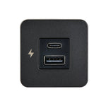 Scanstrut USB Outlet, TILE Series, 1 USB-A/1 USB-C Fast Charge Socket, 10 To 32 V DC Input Voltage(12/24 V System) - SC-TILE-10