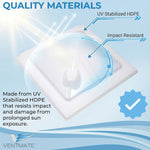 Ventmate Roof Vent Lid, For 14 in x 14 in Vents, White - 69177