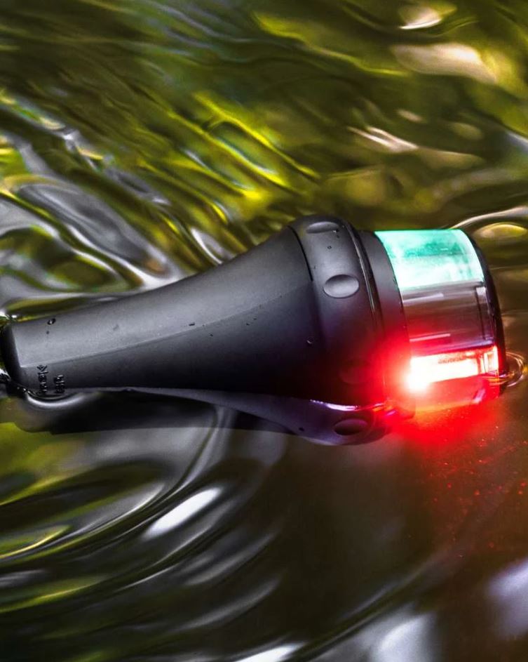 Railblaza Navigation Light, For Up To 36 ft Boats, 2.36 in Diameter x 5 in Height, Red/Green LED - 02-5005-11