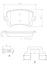 Brembo Brake Pads P85108N product image 3