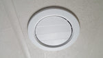 Valterra Heating/Cooling Register, 5 in Diameter, 7/8 in Collar, 360 degree Rotating/Dampered Vane Air Return - A10-3358VP