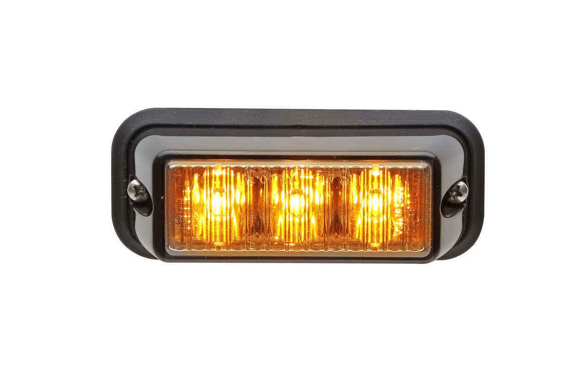 Whelen Engineering Company Warning Light, TIR3  Series, 3-1/2 Length x 1-1/4 Width x 1.125 in Height, Directional LED - RSA03ZCR