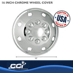 Coast2Coast Wheel Cover, 16 in, Chrome Plated, Set Of 4 - IWCAL160P