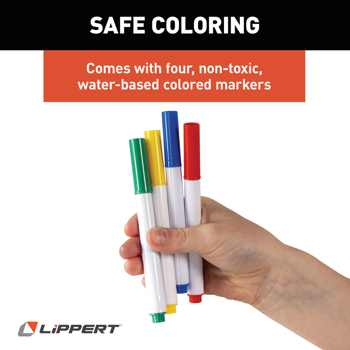 Lippert Tablecloth, With Two Bench Covers And 4 Water-Based Colored Markers - 2023051696