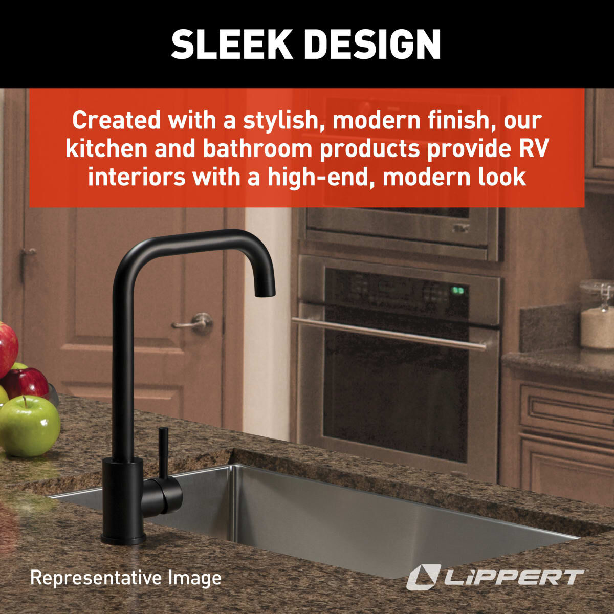 Lippert Faucet, Black Matte - 2021090597