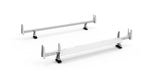 Holman Ladder Rack, White, Steel, Compatible With Rear Roller Bar 40829, Set Of 2 - 40821