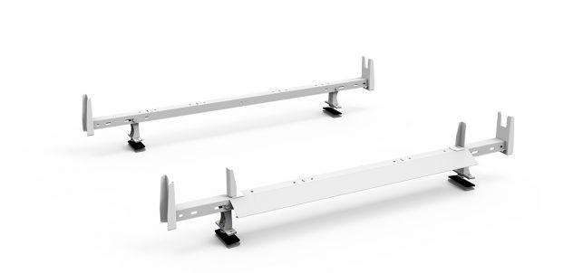 Holman Ladder Rack, White, Steel, Compatible With Rear Roller Bar 40829, Set Of 2 - 40821