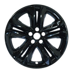 Coast2Coast Wheel Skin, 18 in, 5 Double Spokes, Gloss Black, Set Of 4 - IMP492BLK