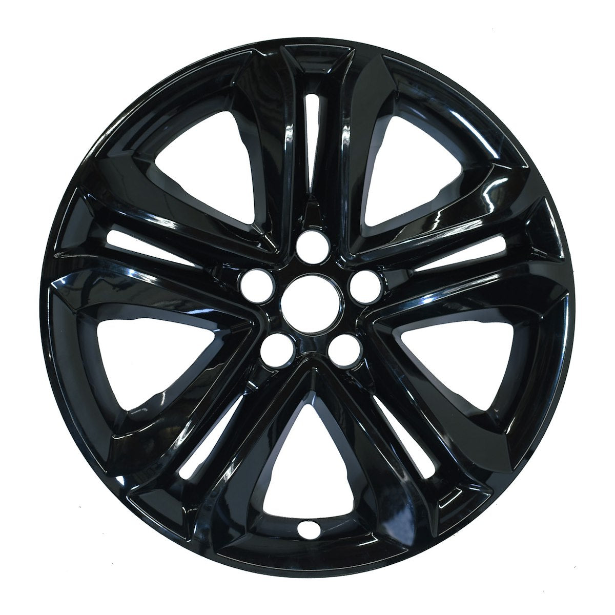 Coast2Coast Wheel Skin, 18 in, 5 Double Spokes, Gloss Black, Set Of 4 - IMP492BLK