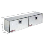 Weather Guard Tool Box, 2 Doors, Aluminum, 72-1/4 in Length x 13-1/4 in Width x 16 in Height - 372-0-02