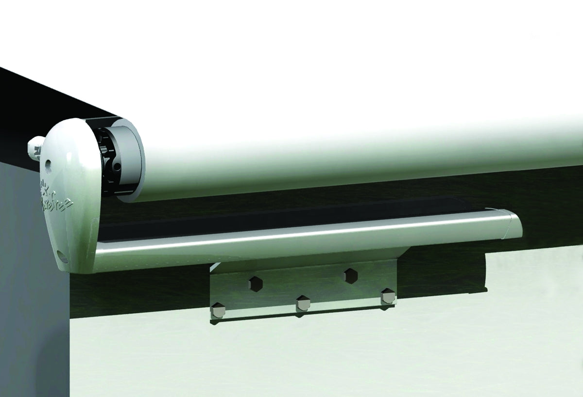 Carefree RV Awning, 42 in Extension Automatically Extends/Retracts With The Slide Out, Roof Size Range 106 To 113 in, 117 in Fabric Width - LH1136242