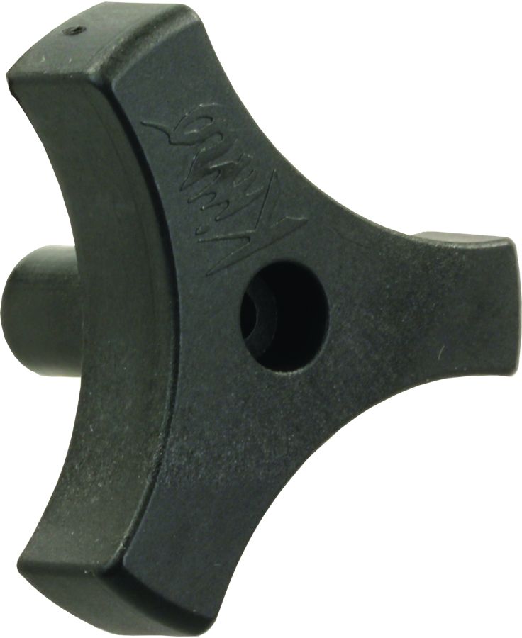 JR Products Window Crank Knob, 9/16 in Shaft, Black - 20175