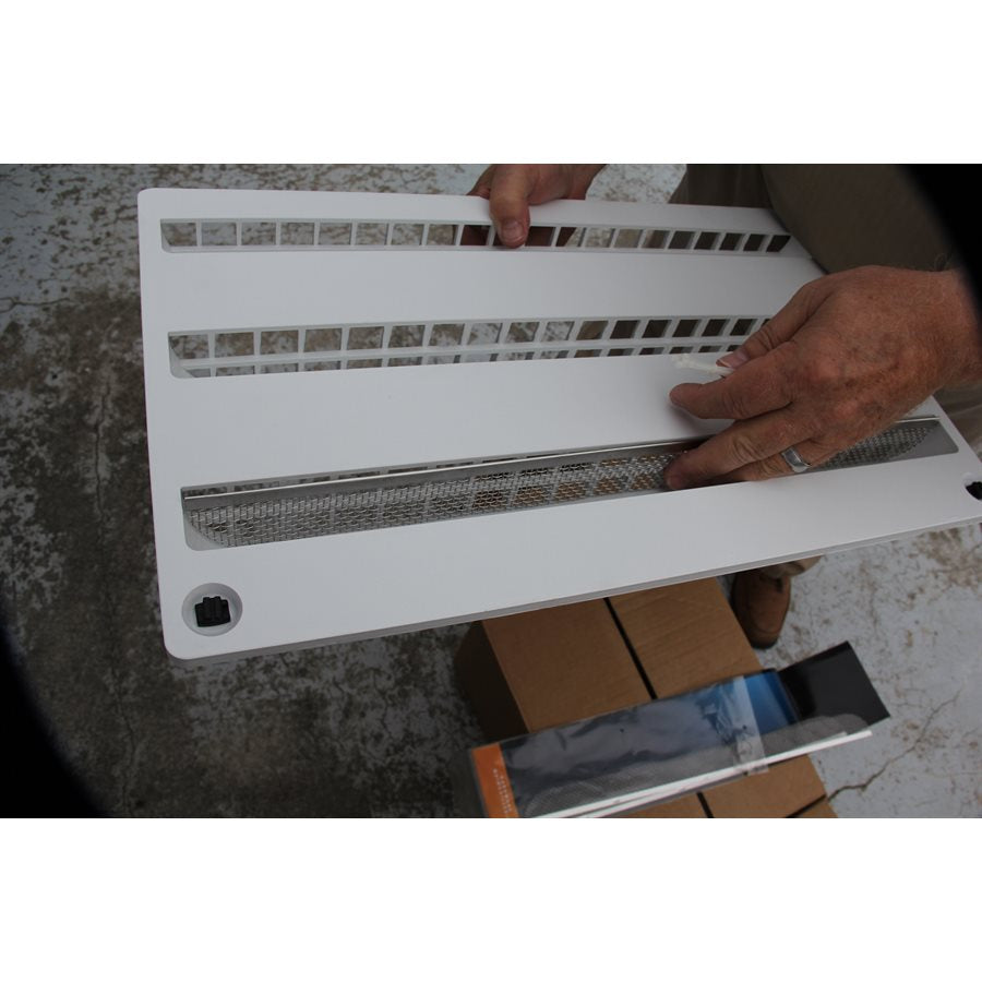 Camco Bug Screen - RV Appliance, For Use With Dometic Side Vent With 20 in Length Louver Opening, 20 in Length x 1-1/2 in Width, Pack Of 3 - 42149