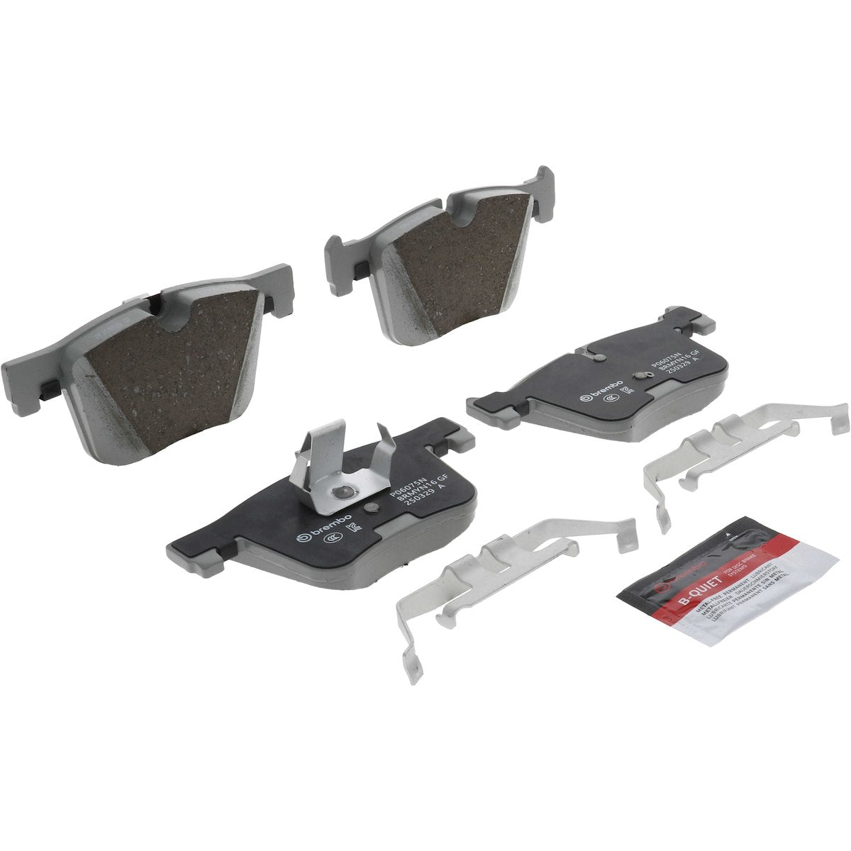Brembo Brake Pad, FMSI Number D1561-8772, Ceramic, Set Of 4 - P06075N