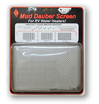 JCJ Enterprises Bug Screen - RV Appliance, For Use With Atwood 6/10 gal And Suburban 6 gal, 8-1/2 in Length x 5-1/2 in Width x 1-1/4 in Height - W-100
