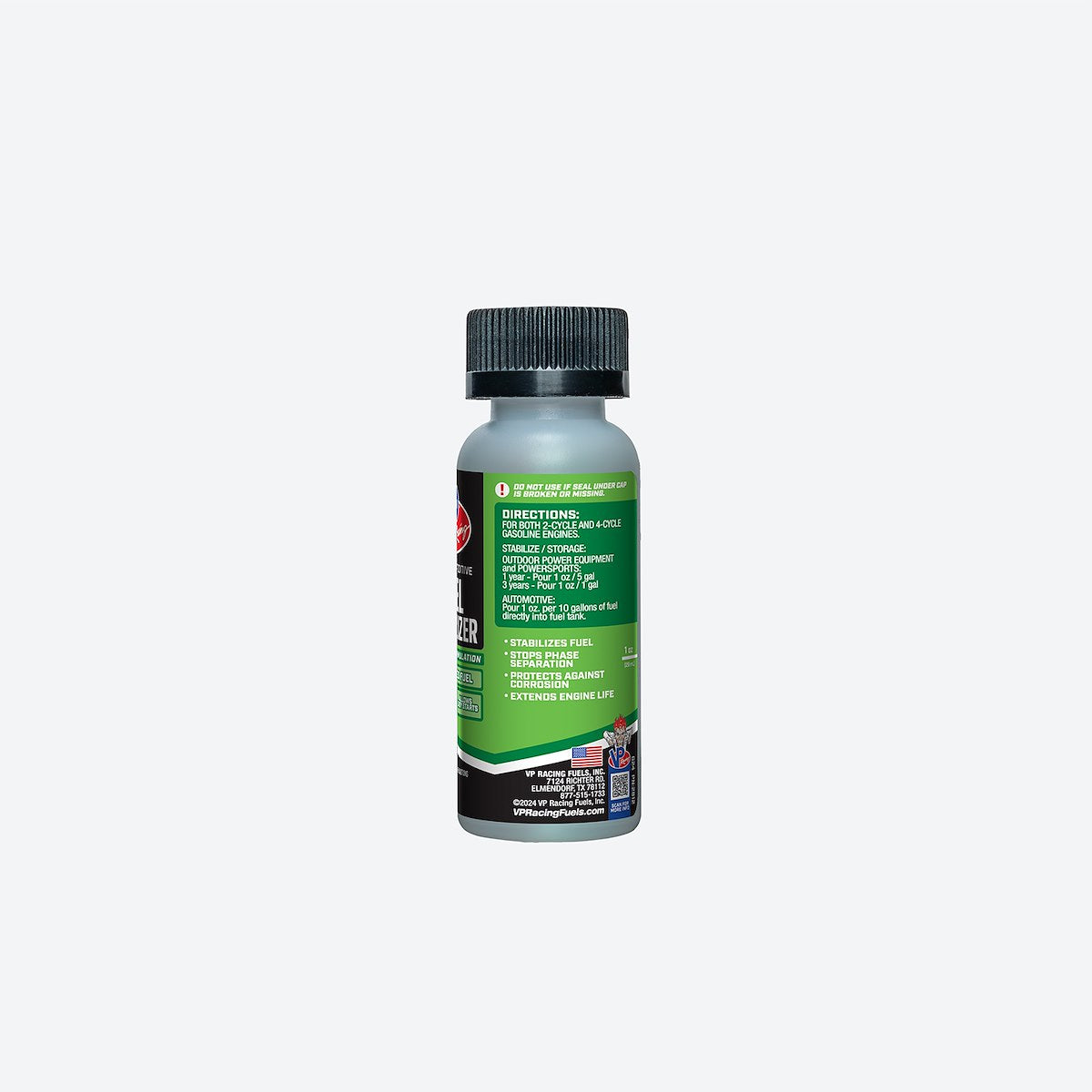 Vp Racing Fuel Additive, Treats Up To 2 gal, 2 oz Bottle, For Use With 4-Cycle And 2-Cycle Gasoline Engines - 2812