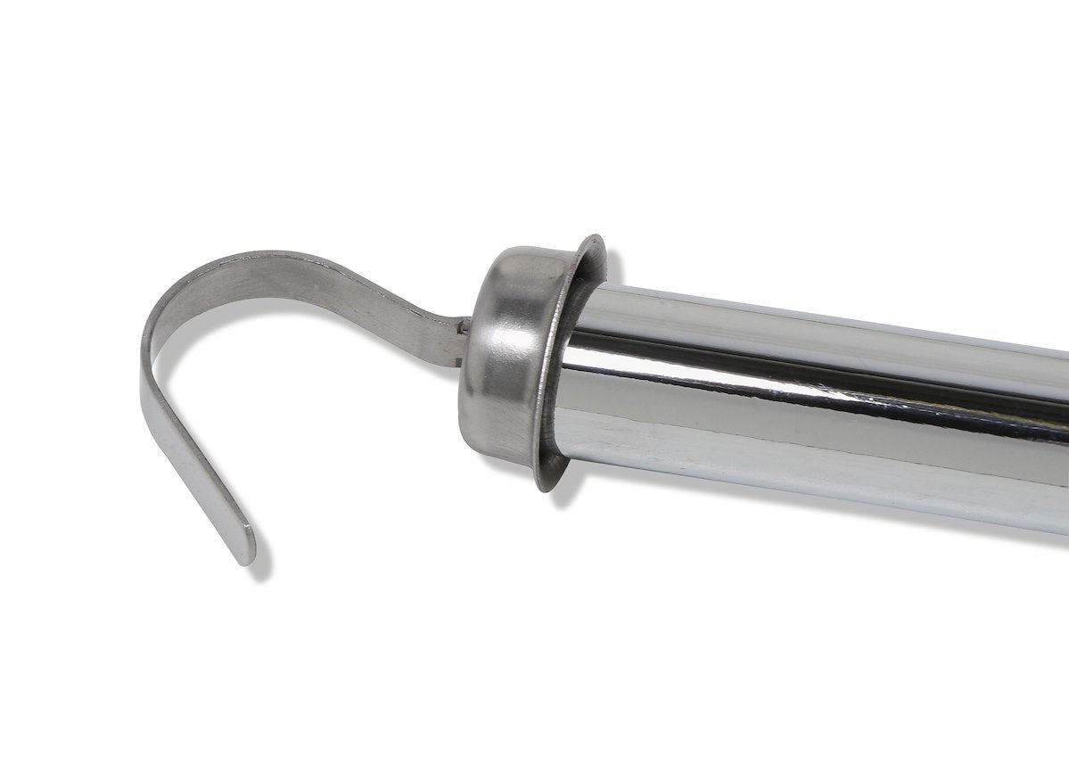 Mr. Gasket Auto Trans Dipstick, GM TH400, Chrome, With Mounting Tab/2 Piece Design - 9765-A