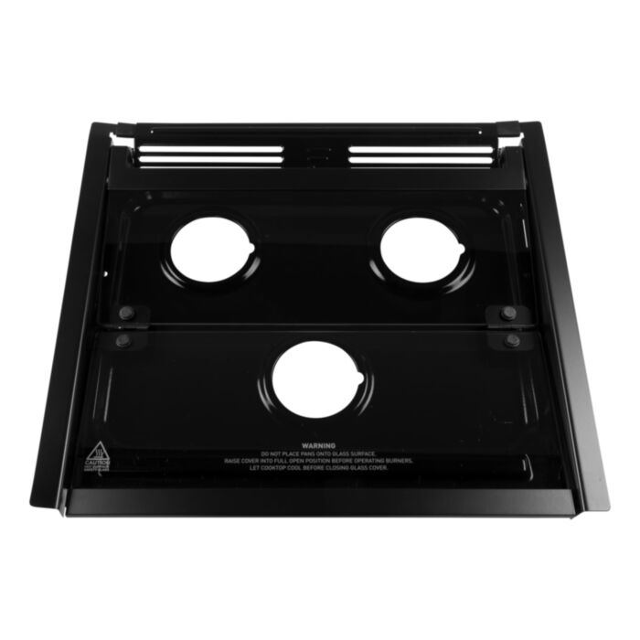Furrion Stove Top, Replacement For Furrion F1S17L02A/F1S17L03A Series Ranges, For 17 in Ranges, Black - C-F1S17L02A-002