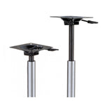 Attwood Marine Boat Seat Pedestal, 24 in To 30 in Adjustable Height, 1.77 in Diameter Post, Aluminum - 3204-T