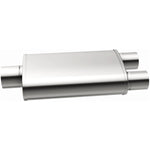 MagnaFlow Exhaust Muffler, Dual 3 in Offset Outlet, 14 in Body/20 in Overall Length - 12198