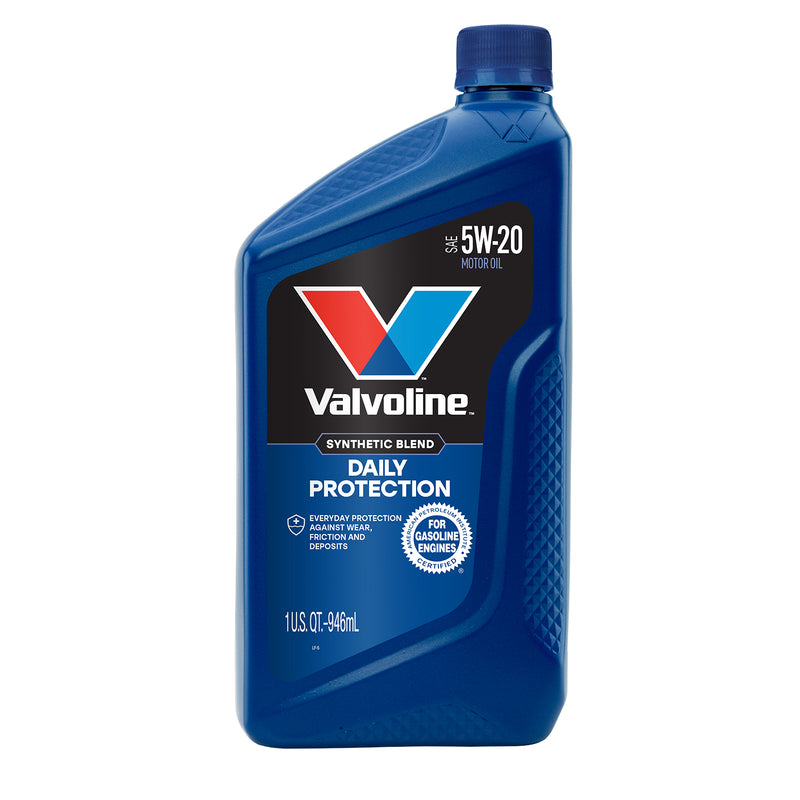 Valvoline Oil, SAE 5W-20, 1 qt Bottle, Case Of 6 - 797974