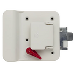 Creative Products Entry Door Handle, White Powder Coat - TTL-43610AL-9009-1PK