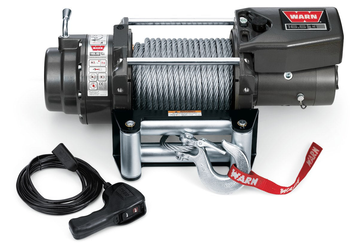 Warn Winch, 16.5ti Series, 12 V Electric, 16500 lb Pull Line Capacity - 68801