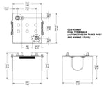 Odyssey Battery Battery, Extreme Series, 12 V, 1225 Cold Cranking amp - ODS-AGM6M
