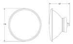 HELLA Headlight Conversion Kit, Replaces 7 in Round, H6024, H4 Bulb - 002395031