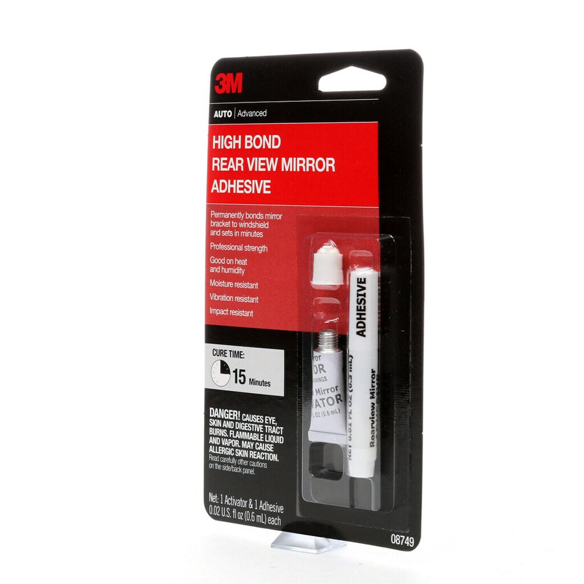 3M Interior Rear View Mirror Adhesive, 0.02 Fluid oz Tube - 08749