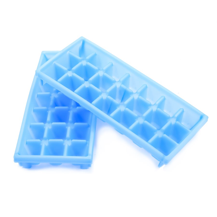 Camco Ice Cube Tray, 21 Mini Cubes, 9 in Length x 4 in Width x 1 in Depth, Set Of 2 - 44100