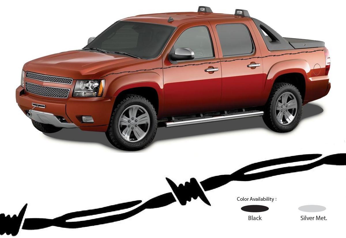 Trimbrite Pinstripe Tape, 7/8 in Barbwire, Black, 36 ft Length - R65170