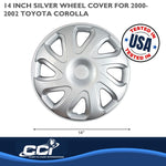 Coast2Coast Wheel Cover, 14 in, 8 Directional Spoke, Set Of 4 - IWC40414S