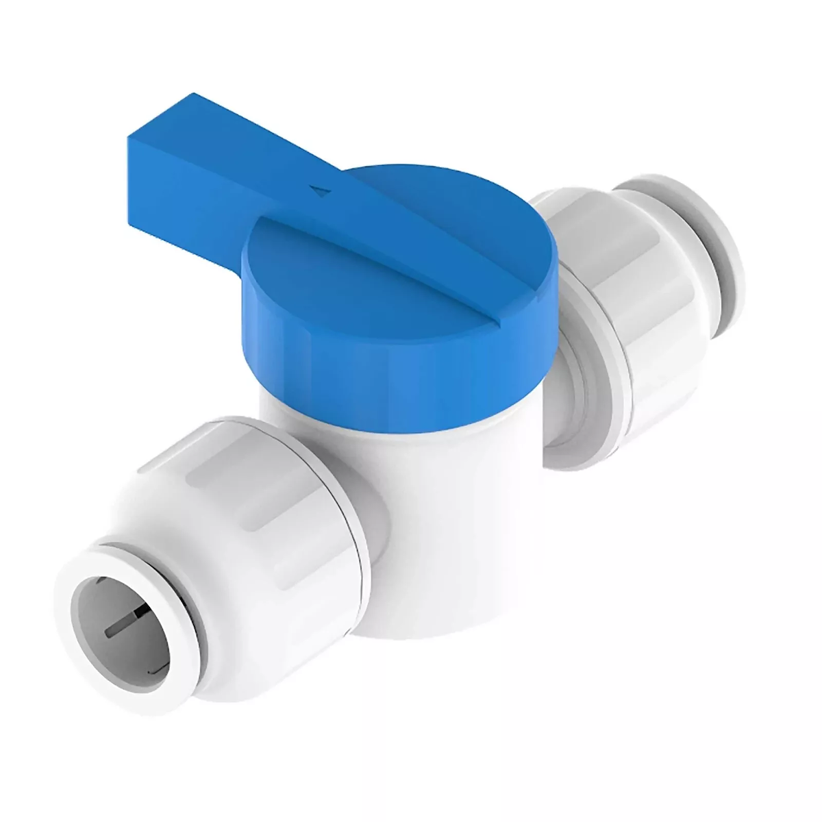 WHALE Fresh Water Shut Off Valve, White, Glass Filled Polypropylene - WX1574B
